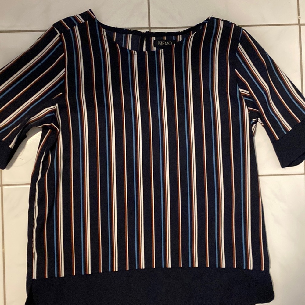 Blue Striped Blouse